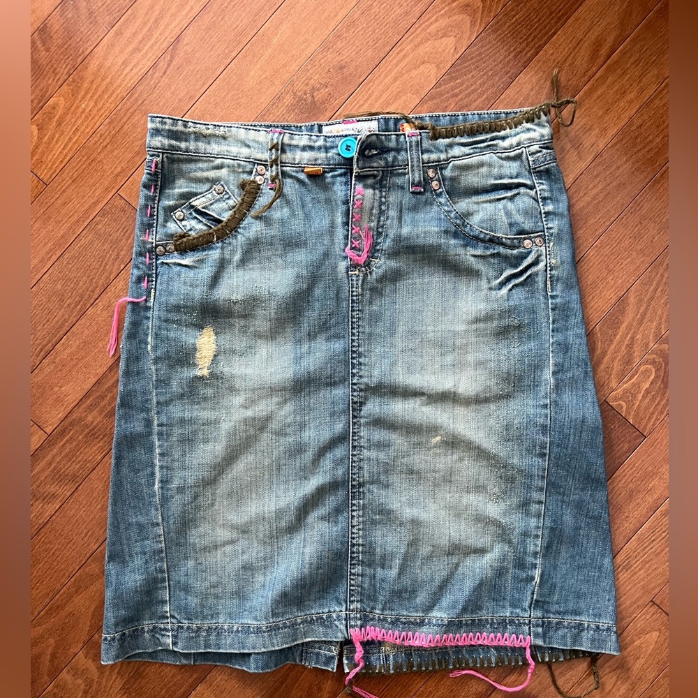 Vintage denim skirt
